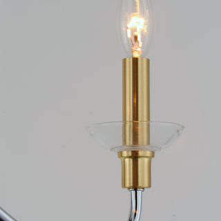 Maxim 25373CL Clarion 3 Light 24"W Taper Candle Pendant - Polished Chrome /