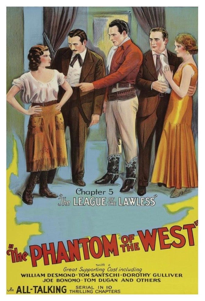 "Vintage Westerns: Phantom of the West - League of the Lawless" Print, 34"x50"