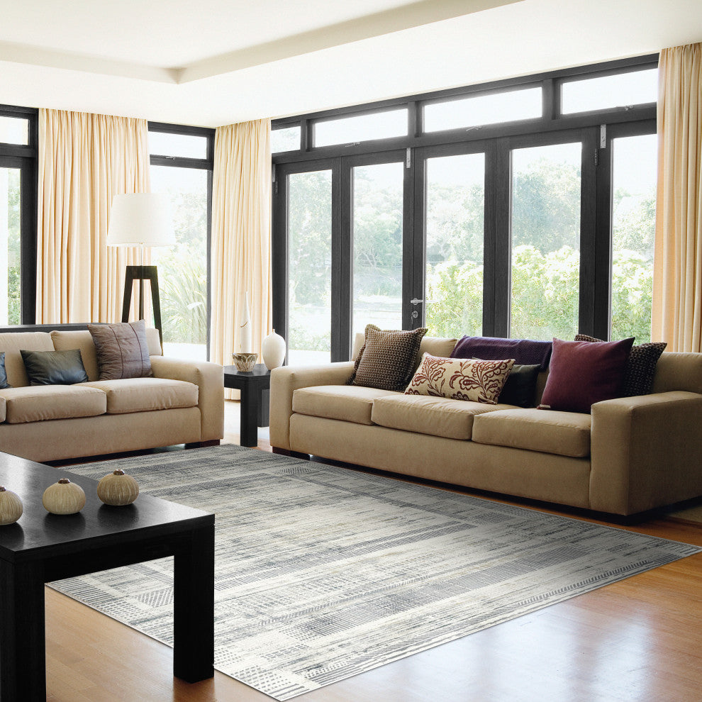 Amara Area Rug 7462-190, Light Beige, 6'7"x9'6"