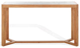 Safavieh Couture Bernardi Marble Top Console Table, Natural/White