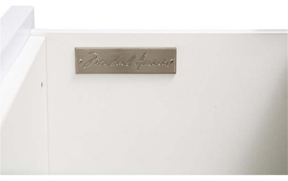 AICO Michael Amini Sky Tower 7-Drawer Chest, White Cloud