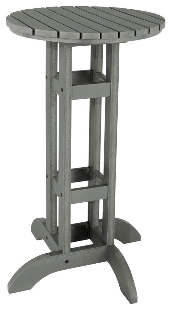 24" Diameter Bar Dining Table, Coastal Teak