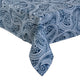 Blue Paisley Print Outdoor Tablecloth With Zipper 60X120