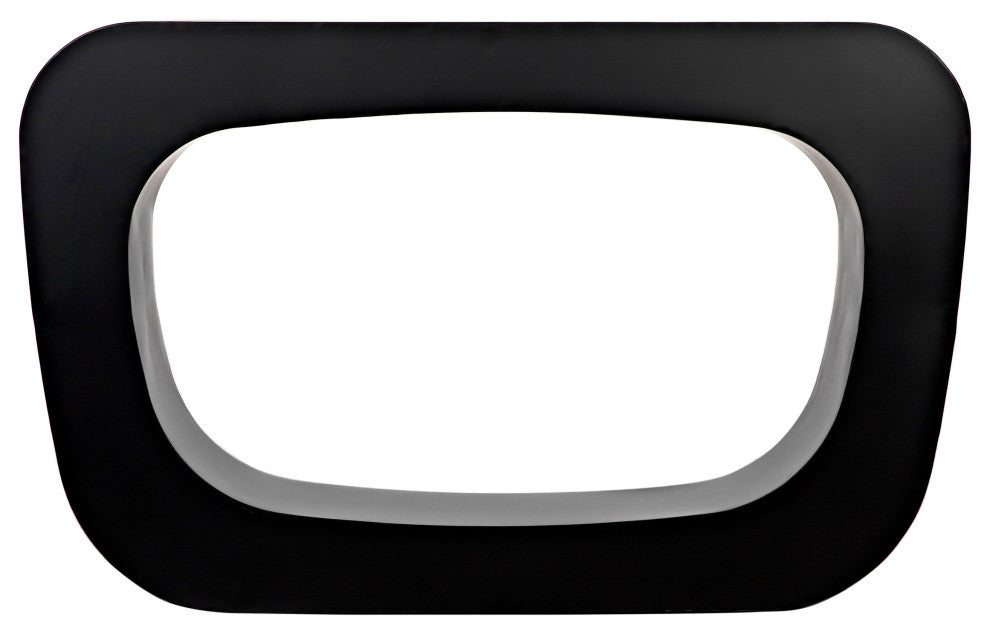 Noir Furniture Ponte Console, Black Steel