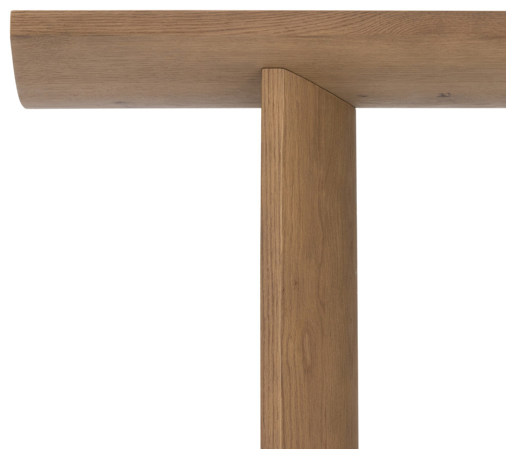 Pickford Console Table-Dusted Oak Veneer
