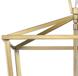 4-Light Open Geometric Lantern Chandelier