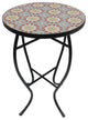 Mosaic Art Collection Accent Table, Floral, Single Table