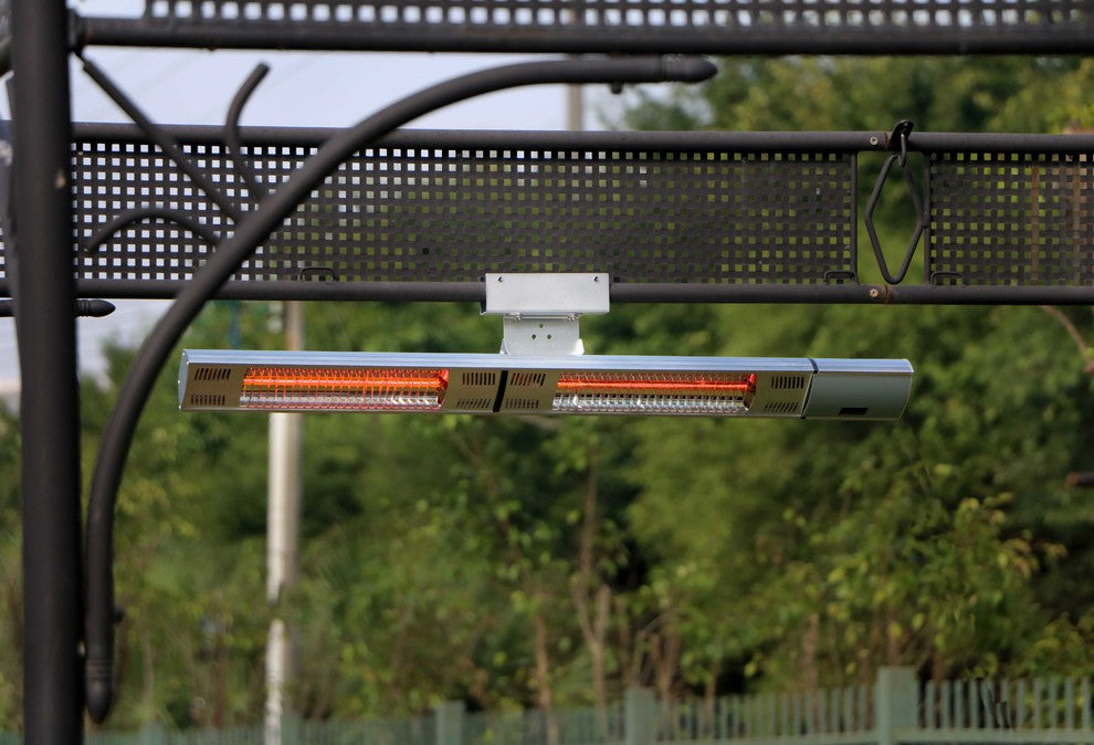 Energ+ Infrared Electric Outdoor Heater, Wall Mounted, with Gold Tube