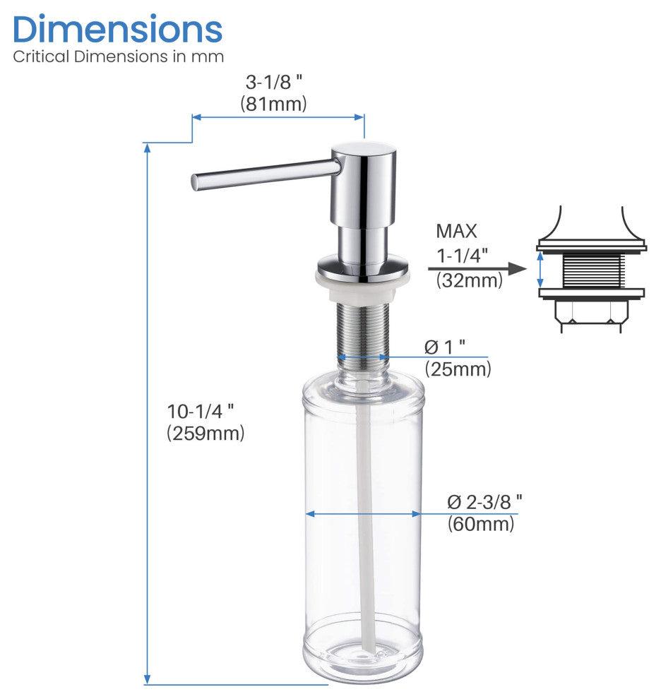 Fusion-T Single Handle Pull Down Sink Faucet With Soap Dispenser, Chrome