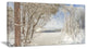 Lake in Winter Woods, Landscape Canvas Art Print, 40x20