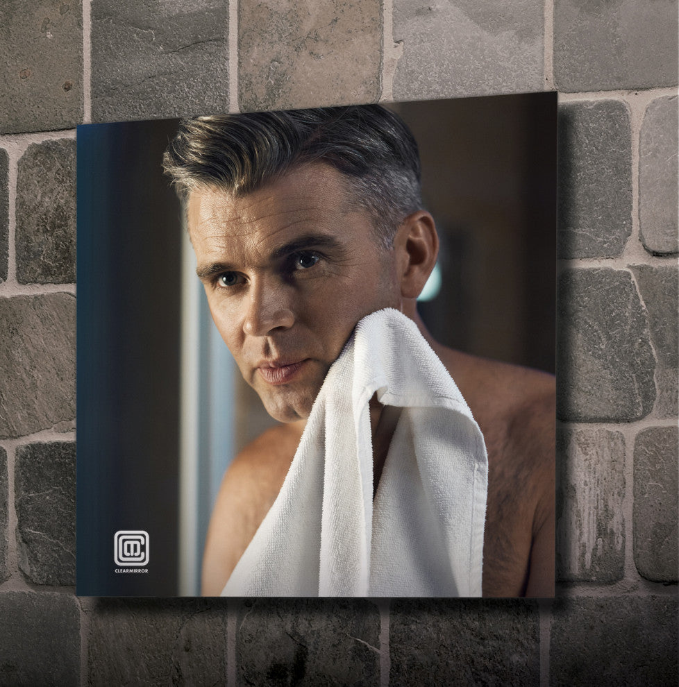 Clarity Fog Free Shower Mirror, Wall Mountable With Lithium Ion Battery