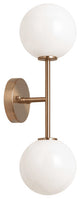 Matteo Lighting W81702AGOP Wall Sconce Light, Aged Gold Brass Finish