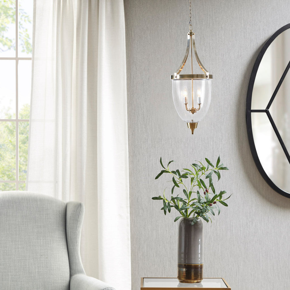 Martha Stewart Camden 4-Light Glass Bowl Shaped Chandelier