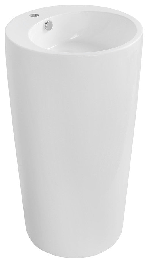 19" Streamline K-1205-19 Solid Surface Resin Freestanding Basin