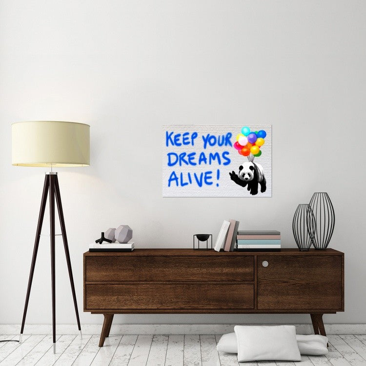 "Keep your dreams alive!" Canvas by Masterfunk Collective, 36x24"