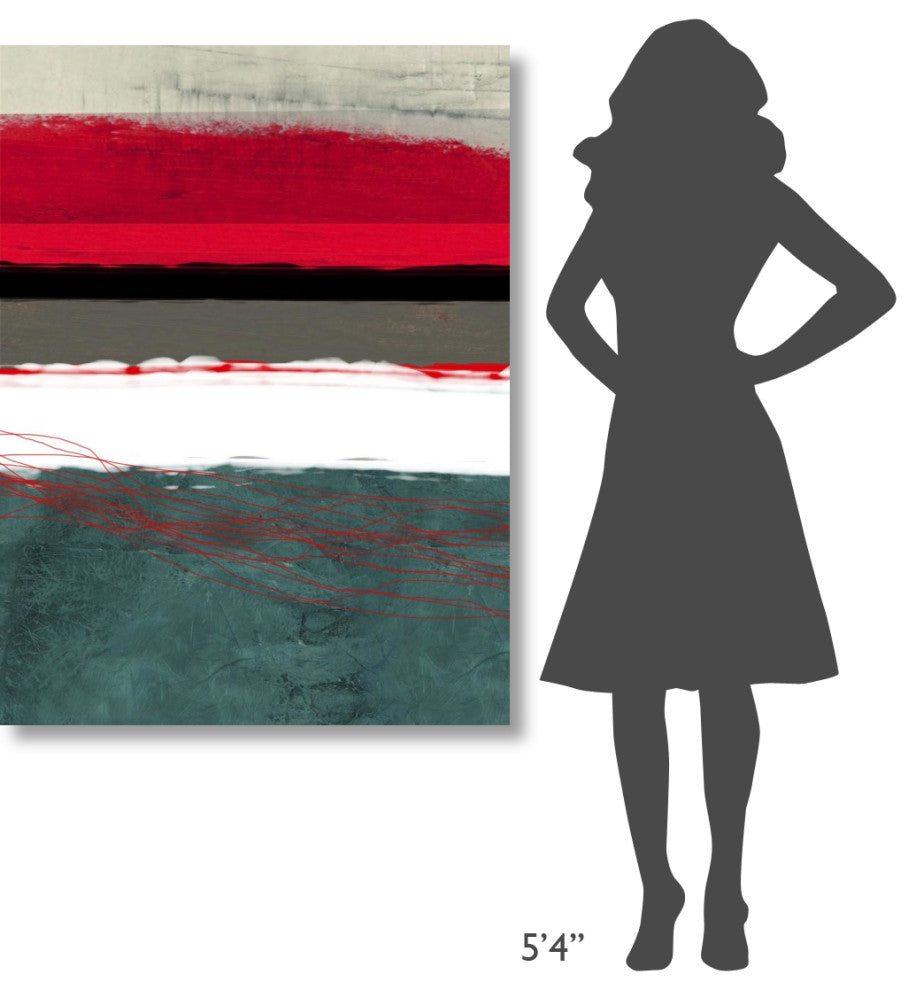 "Abstract Stripe Theme Grey And White" Fine Art Print