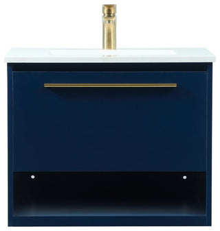 Rabi Single Bathroom Vanity, Blue, 24"