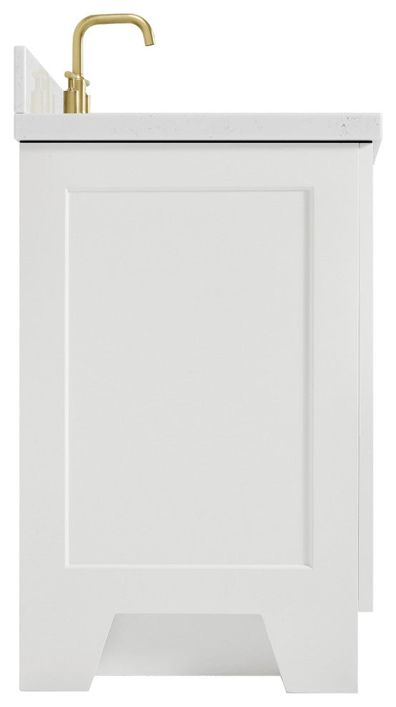 Ariel Taylor 42" Left Offset Single Rectangular Sink Bathroom Vanity