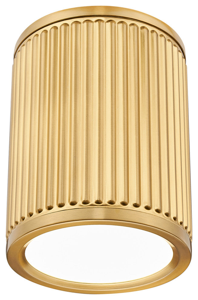 Z-Lite 1013F6-LED Stari 7"W Flush Mount Ceiling Fixture - Modern Gold