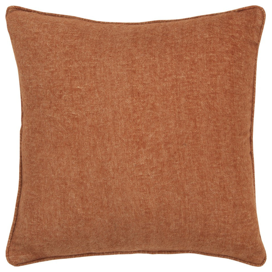 Orange Solid Classic Decorative Throw Pillow