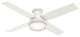 Hunter Fan Company 52" Dempsey LP Fresh White Ceiling Fan With Light and Remote