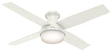 Hunter Fan Company 52" Dempsey LP Fresh White Ceiling Fan With Light and Remote