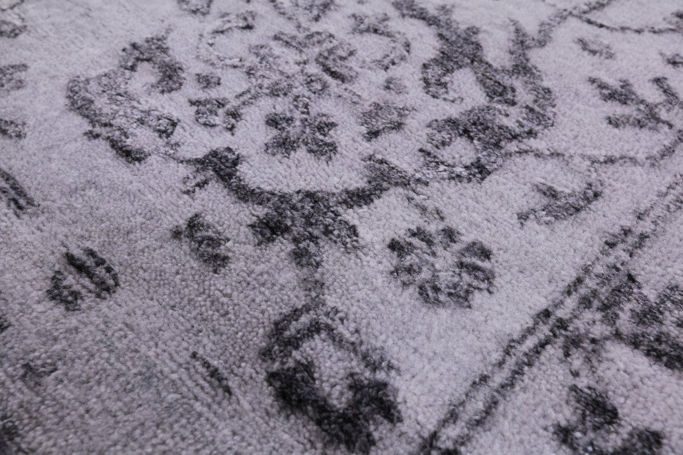 Persian Handmade Wool and Silk Rug 9' 2" X 12' 3" Q9118