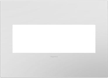 Adorne 3-Gang Wall Plate, Powder White