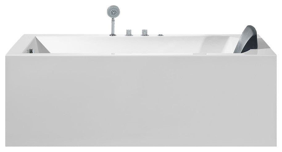 ARIEL Platinum 70" Left Drain Rectangular Alcove Whirlpool Bathtub
