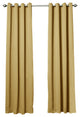 Solid Grommet Top Thermal Insulated Blackout Curtains, Wheat, 120"