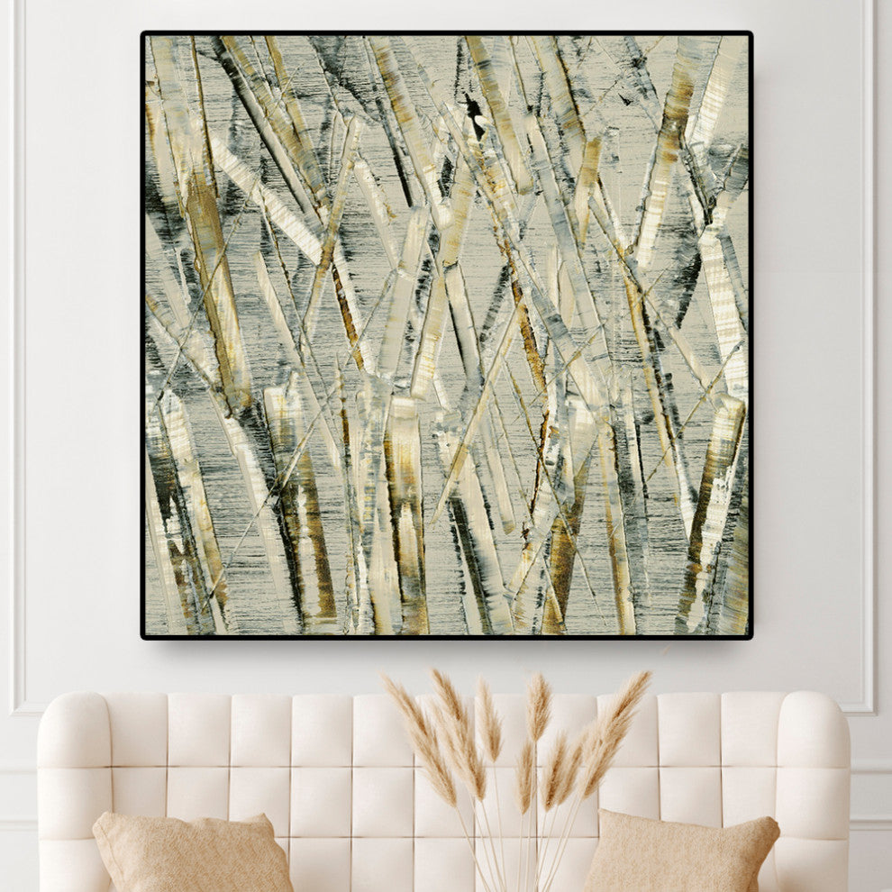"Birches V" Oversized Framed Canvas, 45" x 45"
