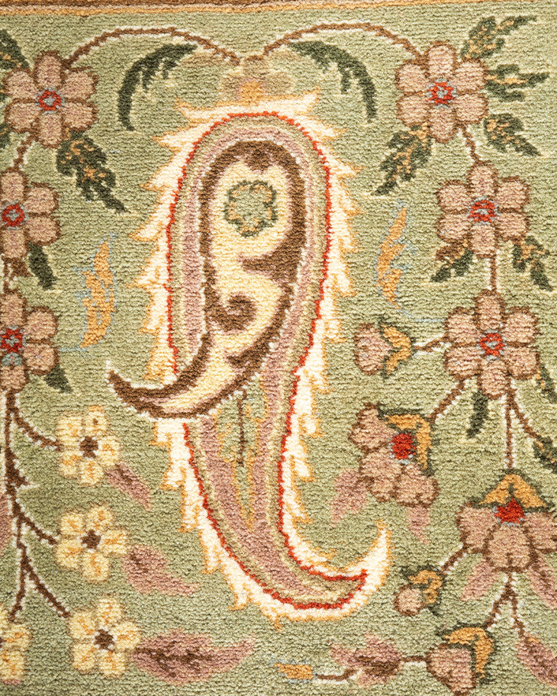 Tiruppur, One-of-a-Kind Hand-Knotted Area Rug Ivory, 8'2"x10'5"