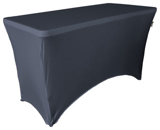 LA Linen Rectangular Spandex Table Cover, Navy, 48"x30"x30"