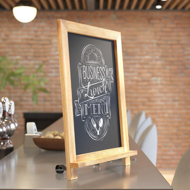 Canterbury Tabletop Magnetic Chalkboards, Set of 10, Torched Brown, 12" X 17"
