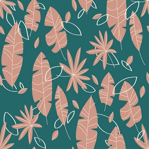 "Flat Palms Brown" Pillow 20"x20"