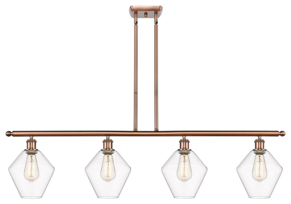 Innovations 516-4I-AC-G652-8 4-Light Island Light, Antique Copper