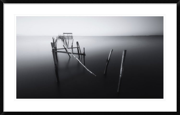 "Carrasqueira In Black And White" Framed Digital Print by Ivan Ferrero, 44x28"