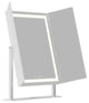 Lavish Tri-Fold LED Tri Tone Makeup Mirror, White