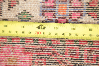 Consigned, Handmade Hamedan Wool Persian Oriental Area Rug, Red, 4'11"X3'4"