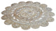 HAND WOVEN JUTE ECO-FRIENDLY SOLID AREA RUGS , Beige, Oriental, Outdoor Indoor, [Round] 5'x5'