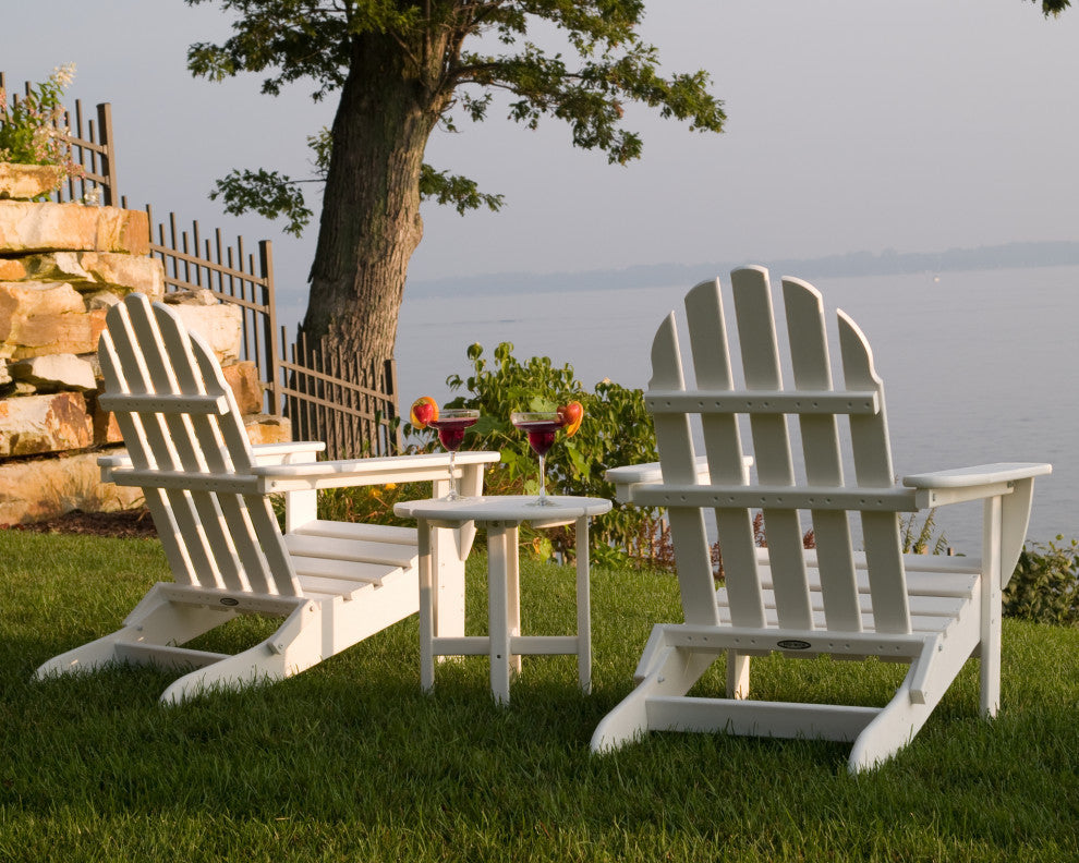 Polywood Classic Folding Adirondack 3-Piece Set, Green