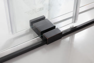 Coraline 44"-48"x33.875"x76" Frameless Sliding Shower Enclosure