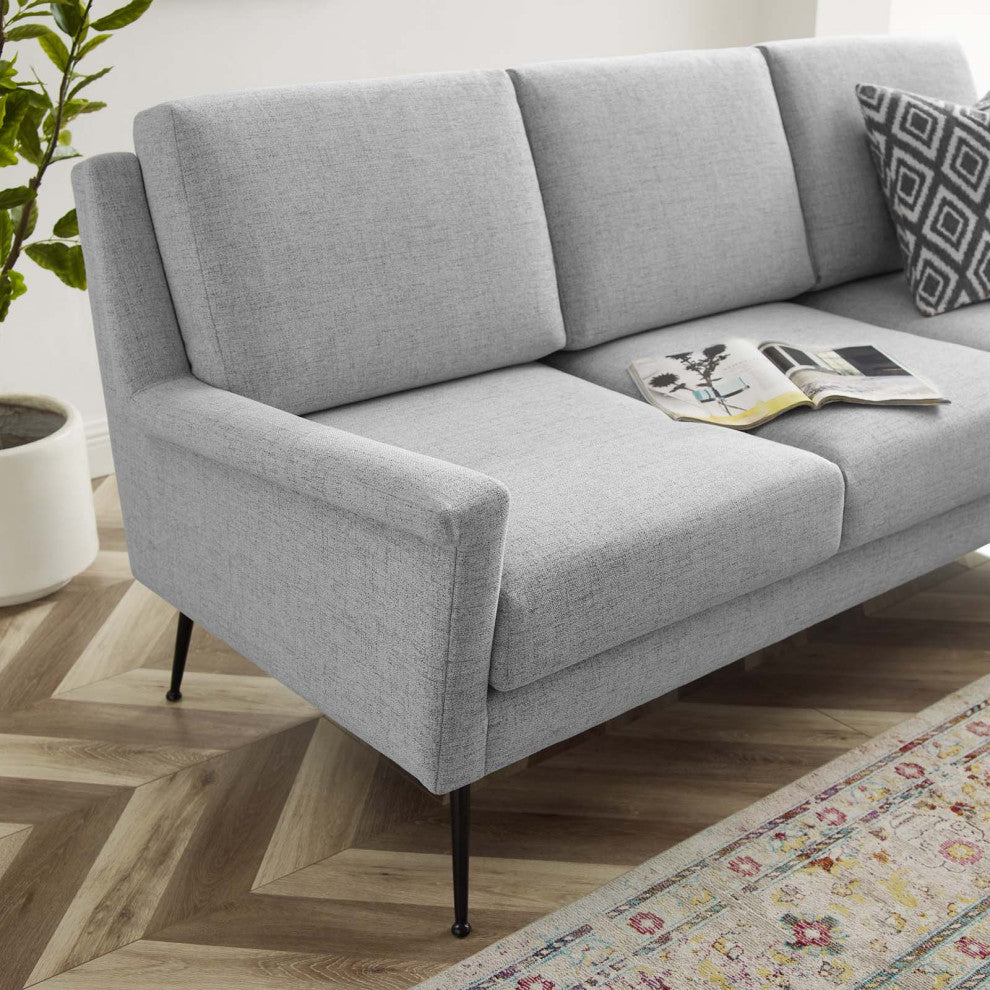 Chesapeake Fabric Sofa-Black Light Gray