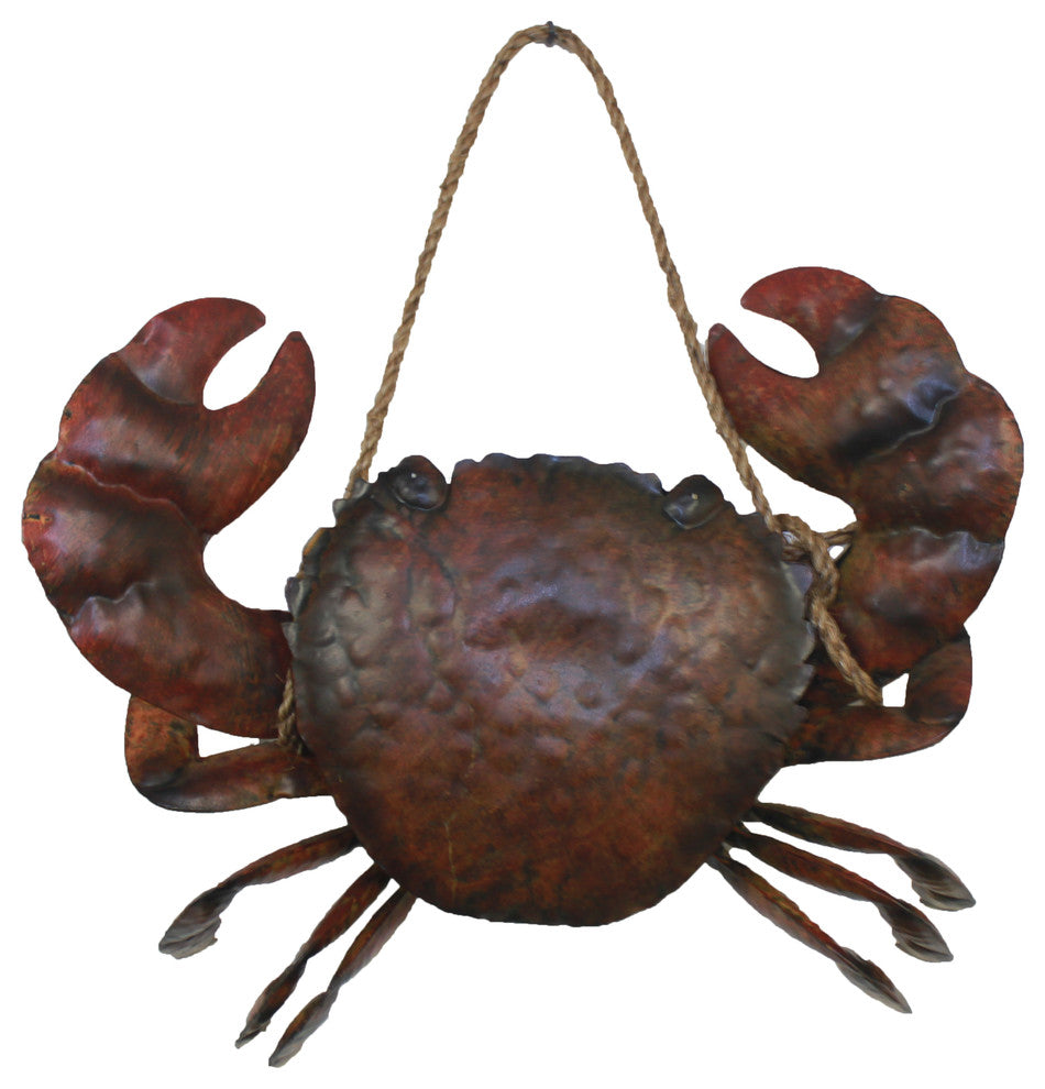 3D Metal Crab Sculpture