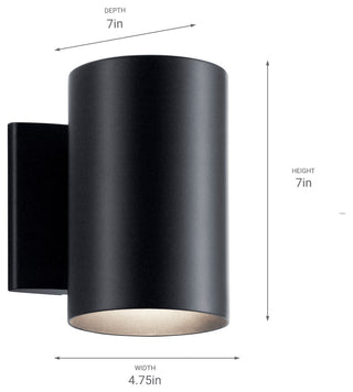 Indoor/Outdoor Wall 1-Light, White