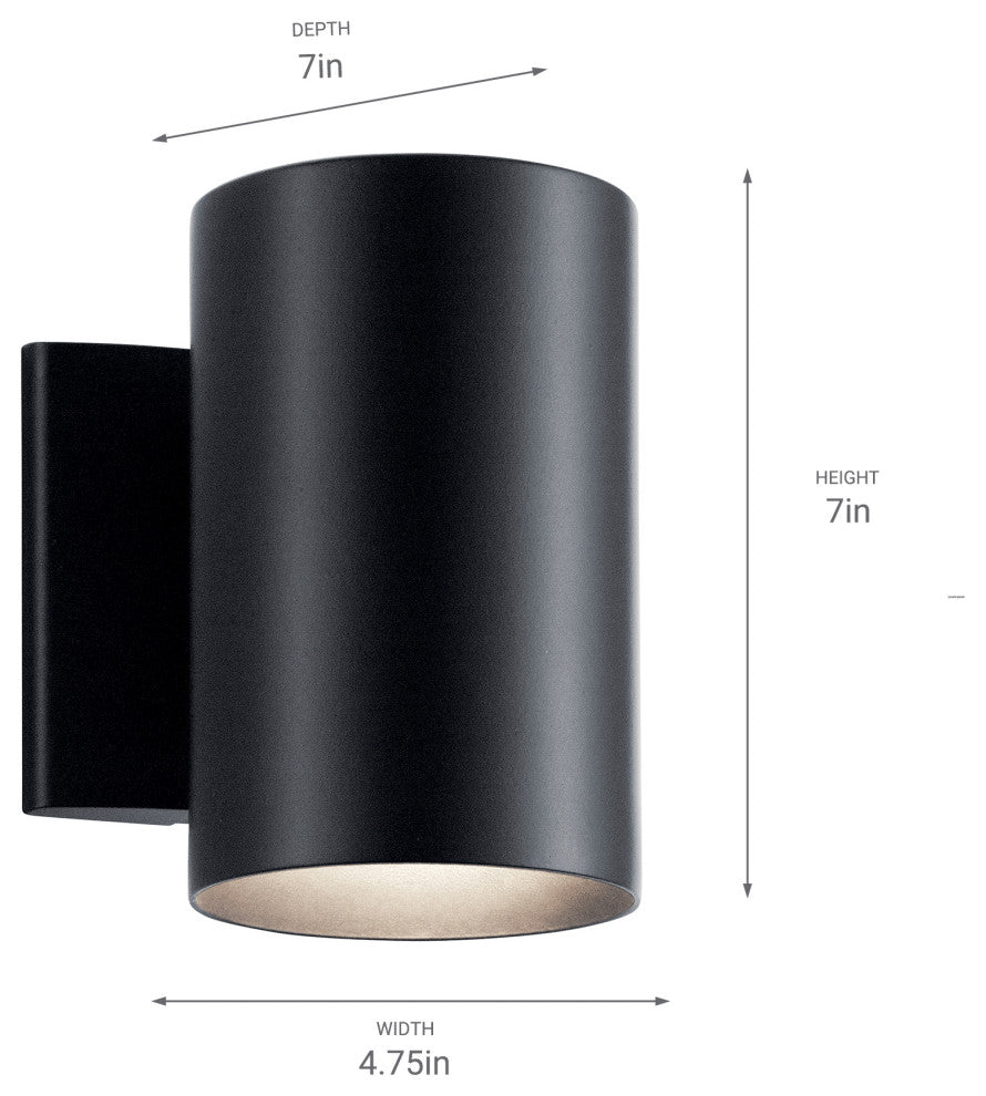 Indoor/Outdoor Wall 1-Light, White