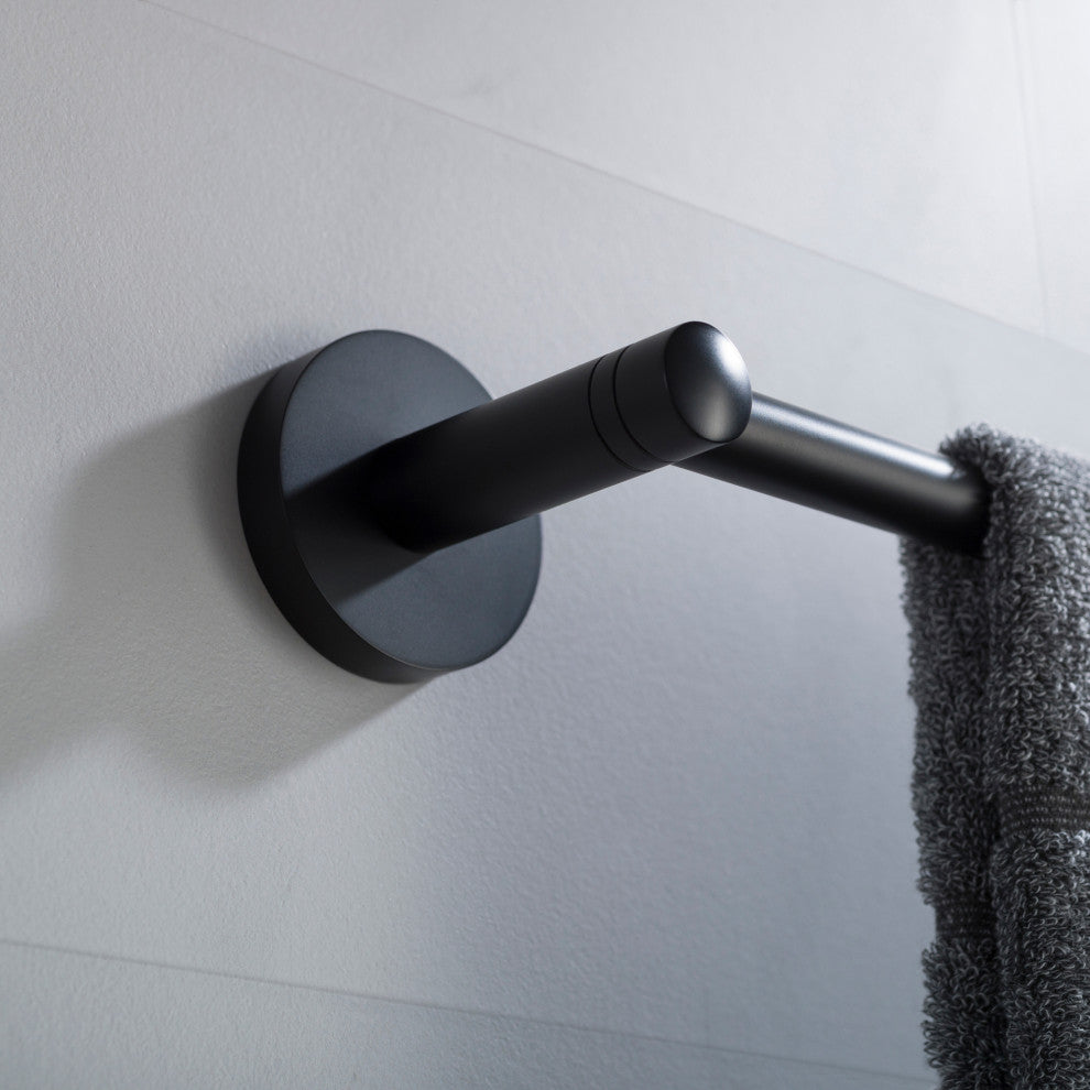 Elie Bathroom 18" Towel Bar, Matte Black