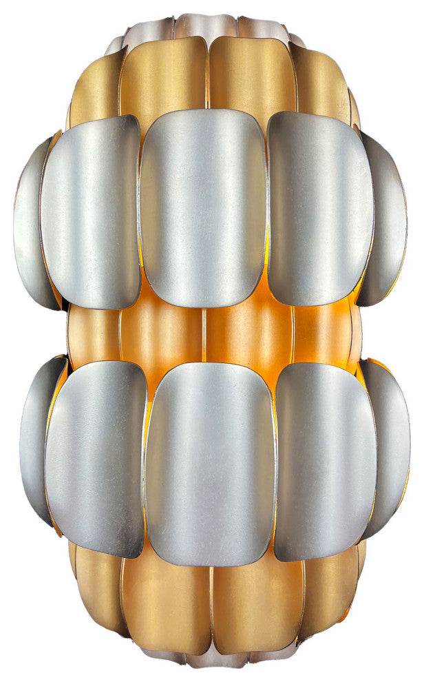 Swoon 2-Lt Sconce - Antique Gold/Gold Dust