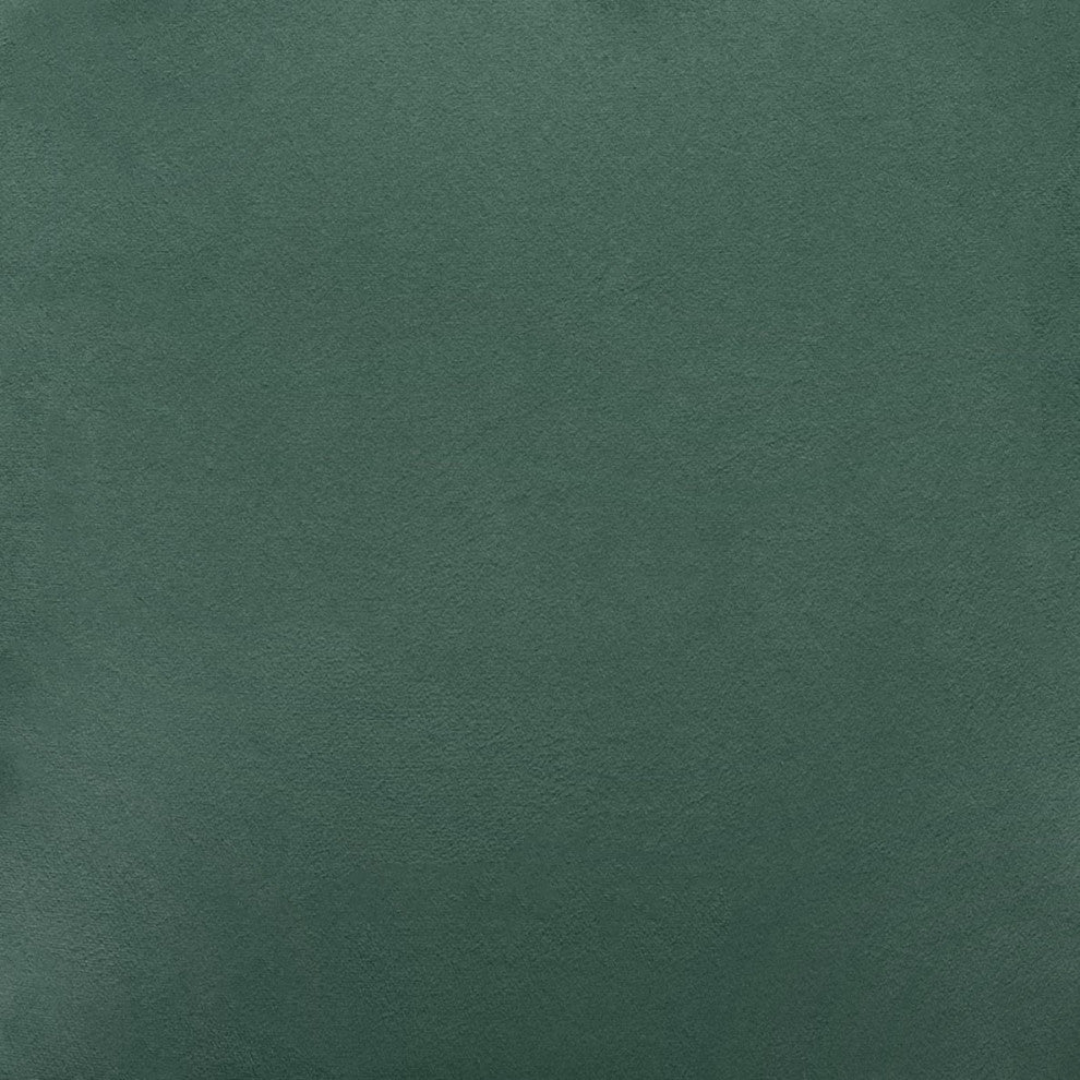 Comfy Square Green Velvet and Gold Accent Arm Chair