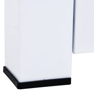 vidaXL Double Washing and Drying Machine Pedestal Washer and Dryer Stand White, 220.5 Lb With Drawer